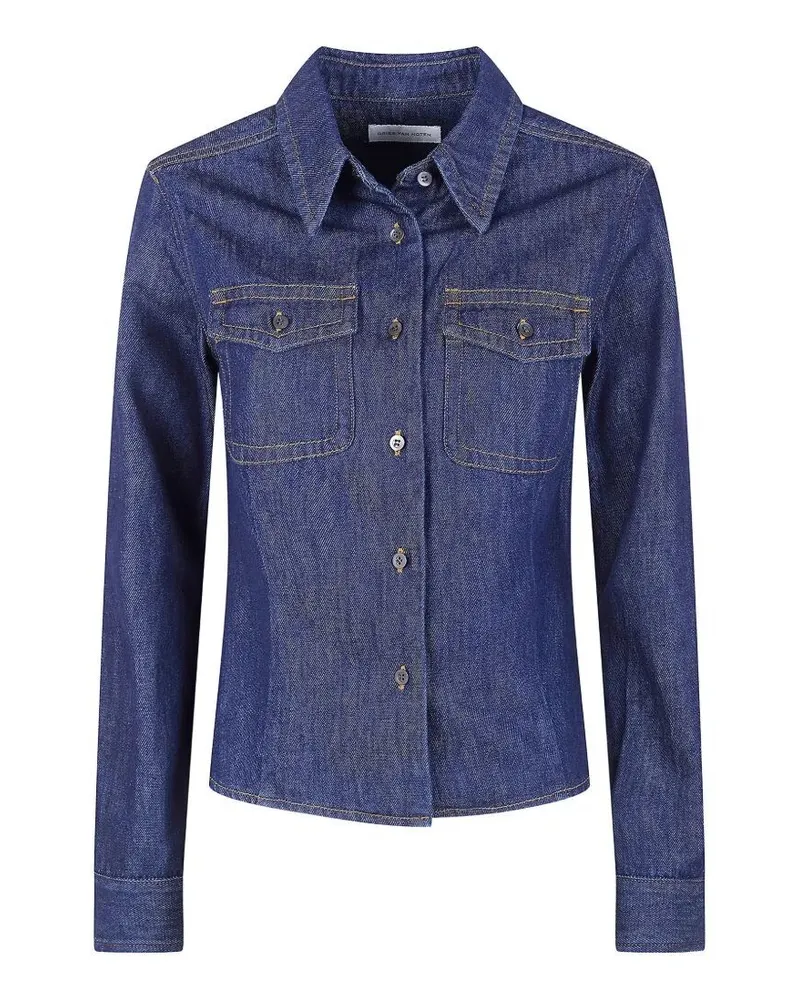 Dries van Noten Cellie" Denim Shirt Blue