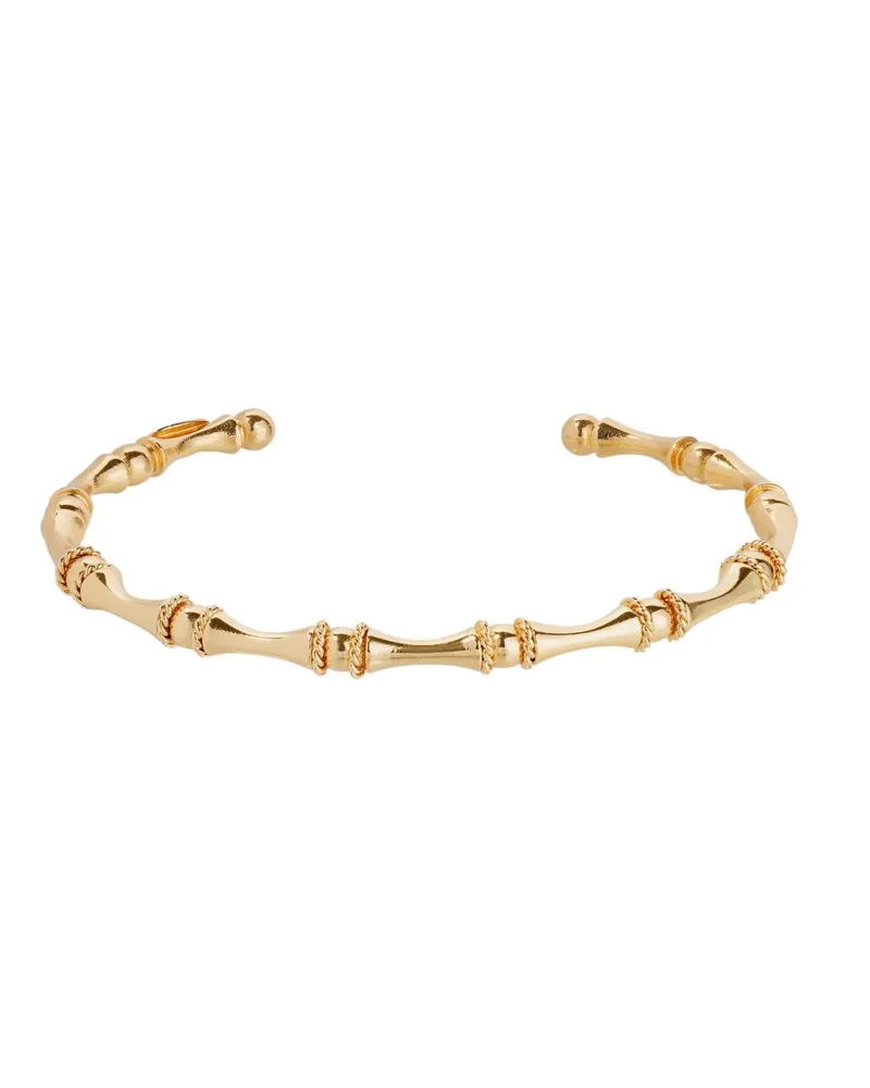 Gas Bijoux Bambou" Gold Plated Bracelet Metallic
