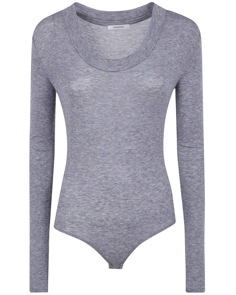 Entire Studios Body Circle Neck "Circle Neck Bodysuit Gray