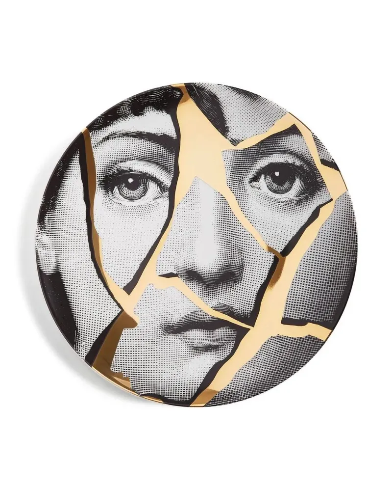 Fornasetti Theme And Variations N.02" Plate Multi