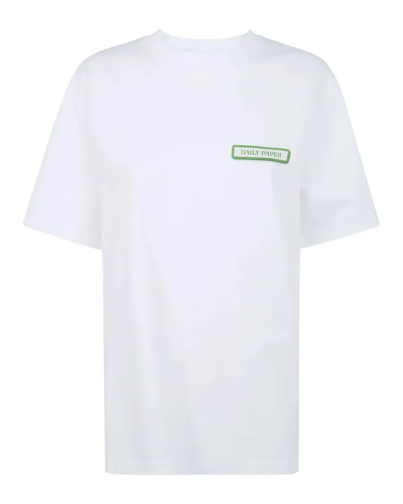 Daily Paper Air Freshener" Shield Short Sleeves T-Shirt White