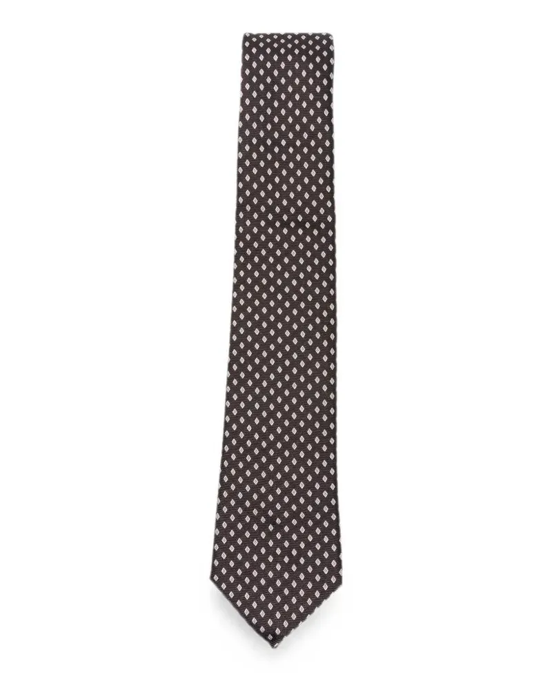 Emporio Armani Tie Fancy Classic Brown