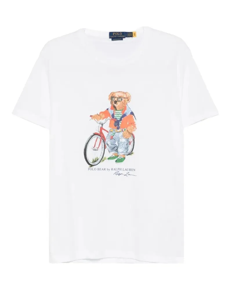 Ralph Lauren Short Sleeves Summer Bear T-Shirt White