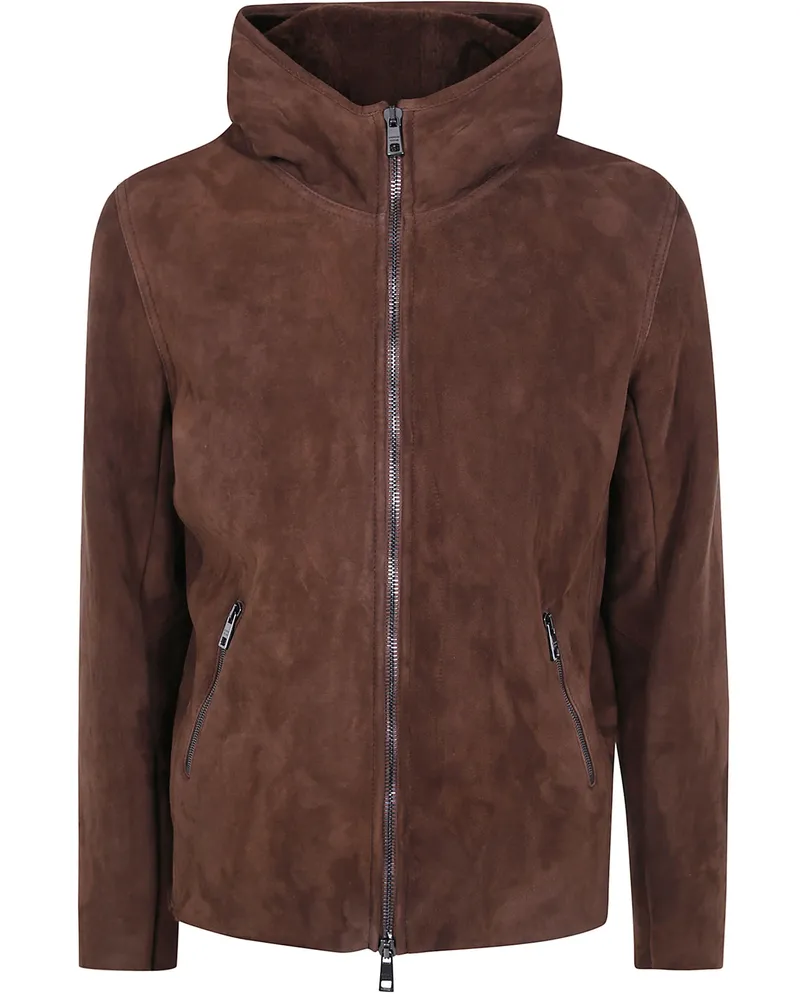 Giorgio Brato Jacket Leather "Gu27f.26001.Bcsd Havana Brown