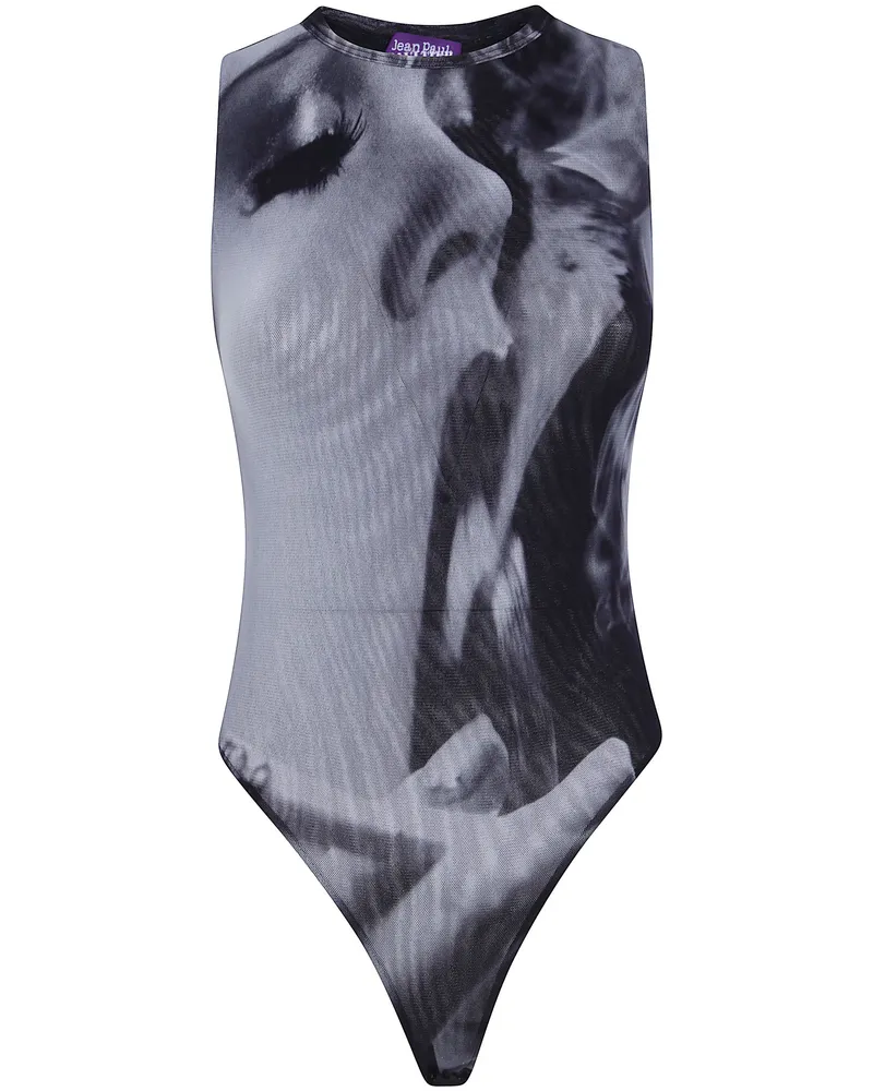 Jean Paul Gaultier Tank Top Mesh "Smoking Women Black
