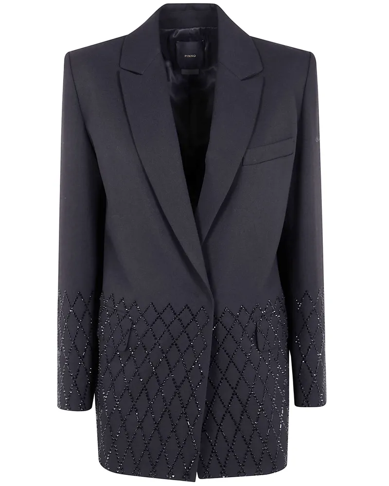Pinko Laser Game" Poly Blazer Black