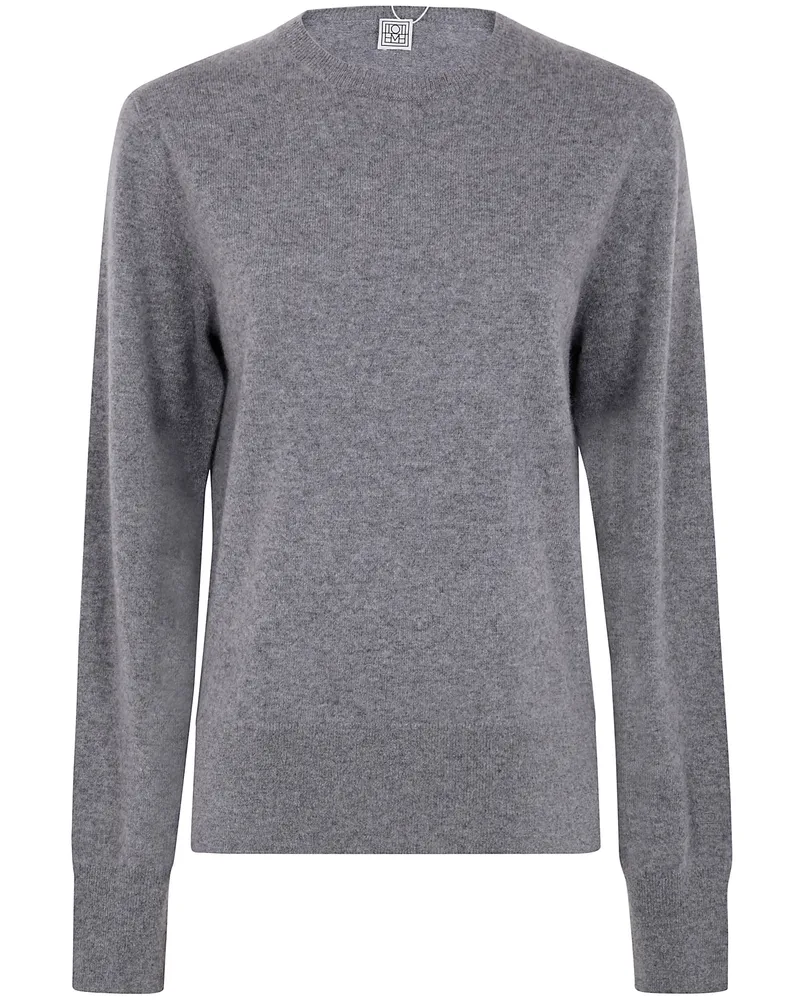 Totême Crew-Neck Cashmere Knit Gray