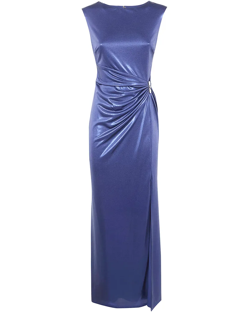 Ralph Lauren Ilianne" Sleeveless Gown Blue