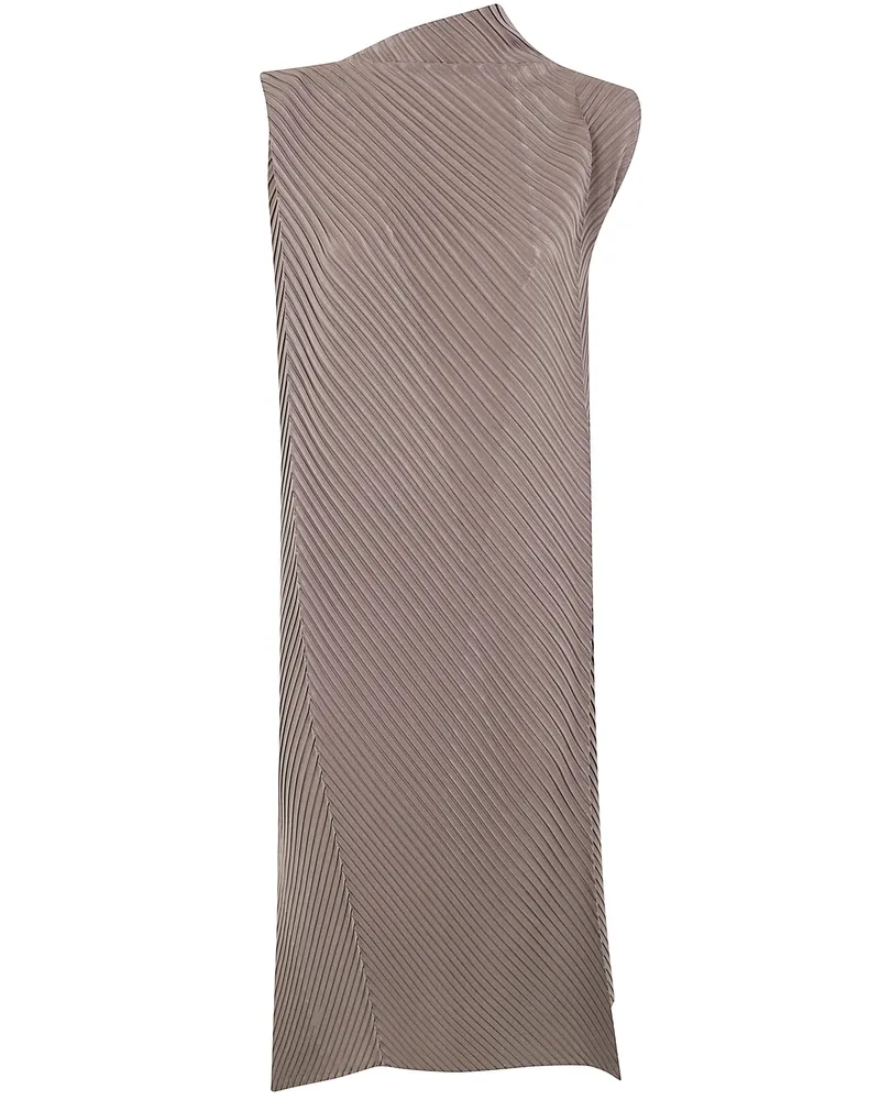 Issey Miyake Soft Fold Pleats Dress Green