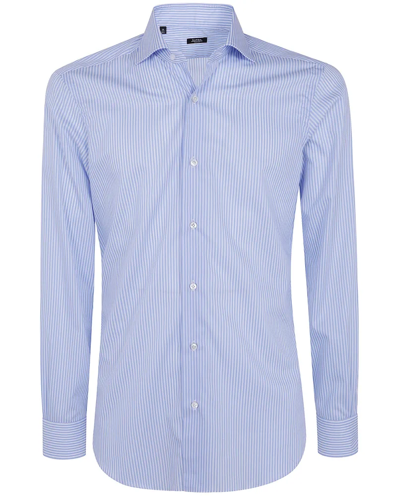 BARBA Shirt Classic Stripes "I1u13p0157005.U.03 Blue