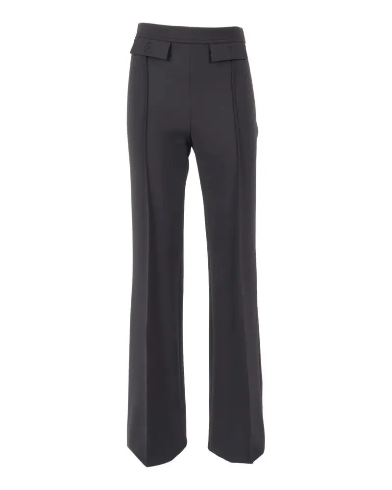 Elisabetta Franchi Essential Wide Leg Trousers Black