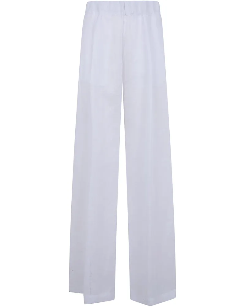 Semicouture Johnny Linen Trousers White