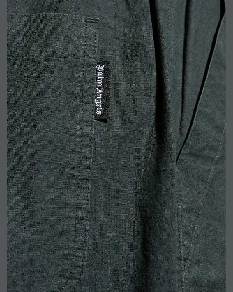 Palm Angels Curved Logo Loose" Trousers Black