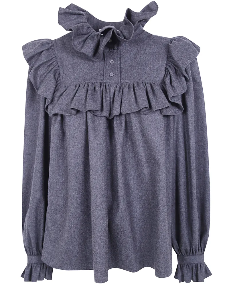 Chloé Shirt Wide Sleeves Gray