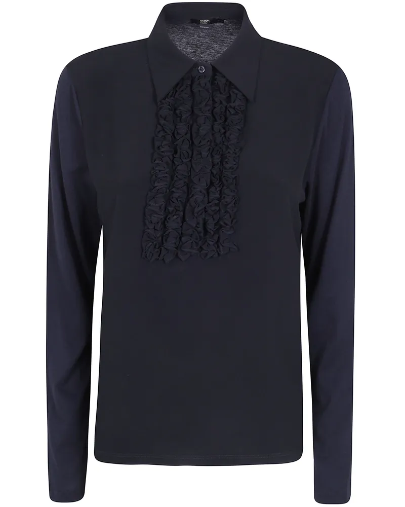 Seventy Sweater Ruffle Neck "Mj2148.890180 999 Black Black