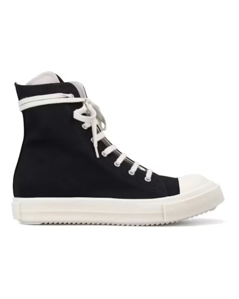 DRKSHDW by Rick Owens Denim Low Top Sneakers Black