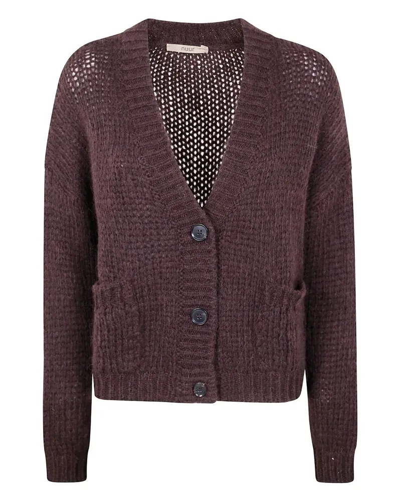 Nuur Long Sleeves Cardigan Brown
