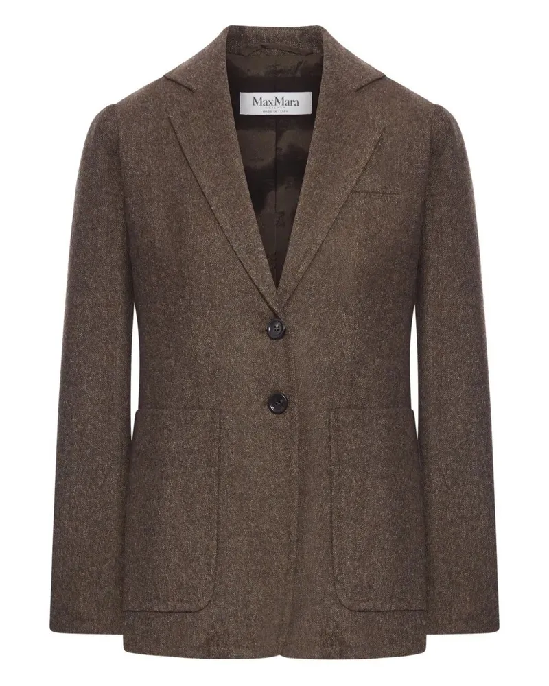 Max Mara Bermuda1234" Tweed Jacket Brown