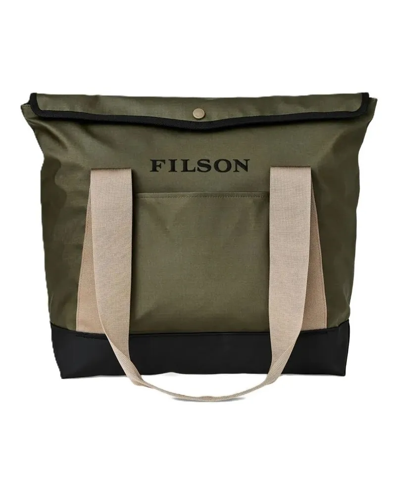 Filson All-Weather Tote Bag" Printed Shrub Camouflage Green