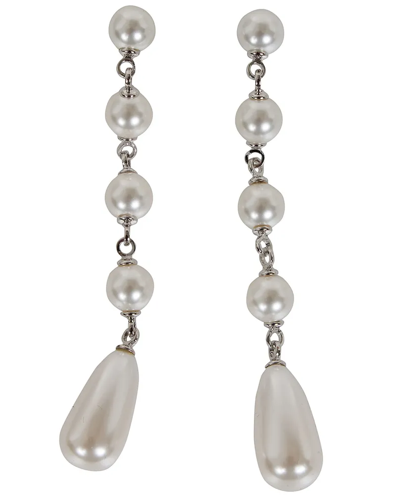 Self-Portrait Earrings Pearl Droplet White