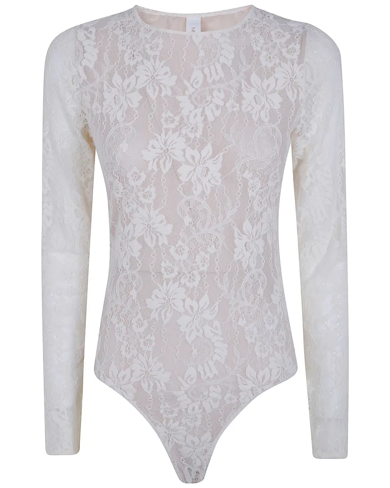 Zimmermann Body Long Sleeve "Lace Beige