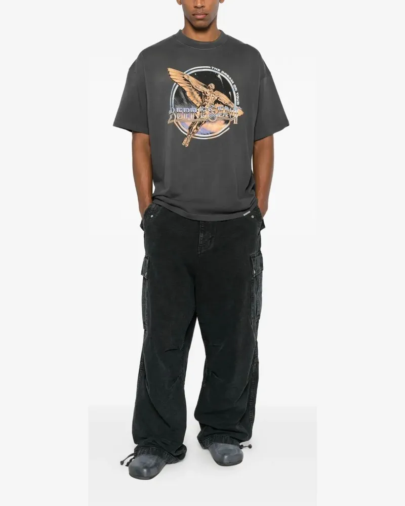 REPRESENT Golden Tour" T-Shirt Gray