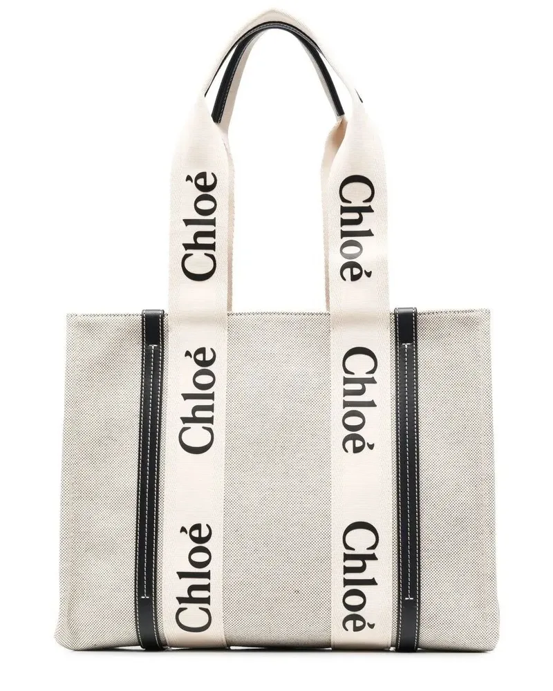 Chloé Woody Bag White