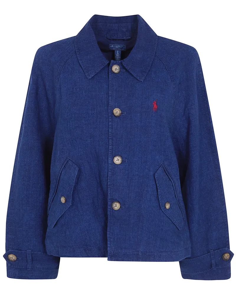 Ralph Lauren Woven Windbreaker Jacket Blue