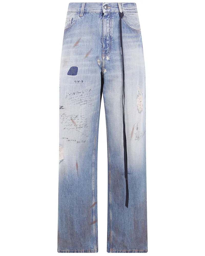 Ann Demeulemeester Straight-Leg Jeans "Jakoba Blue