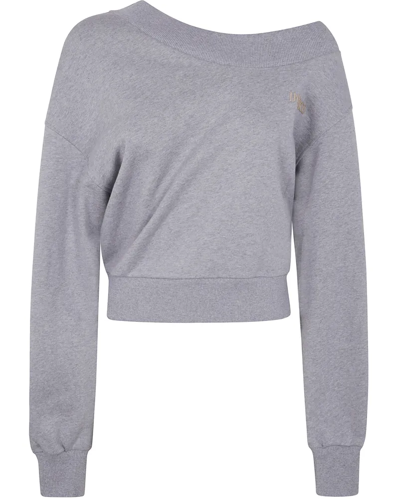 ATTICO Round Neck Sweatshirt By The Attico Gray