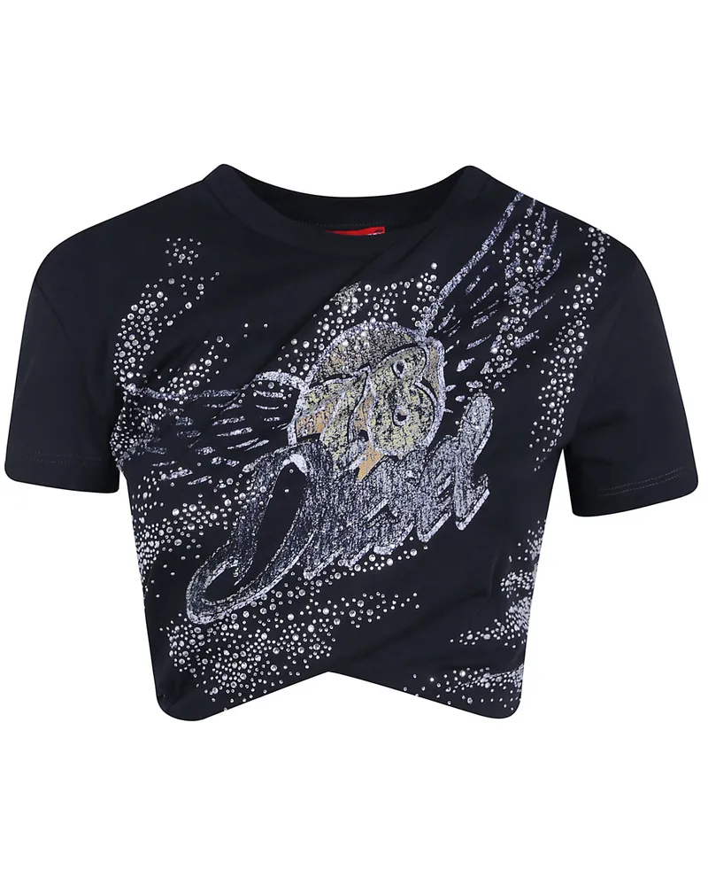 Diesel Cropped Tee "Wincy Gray