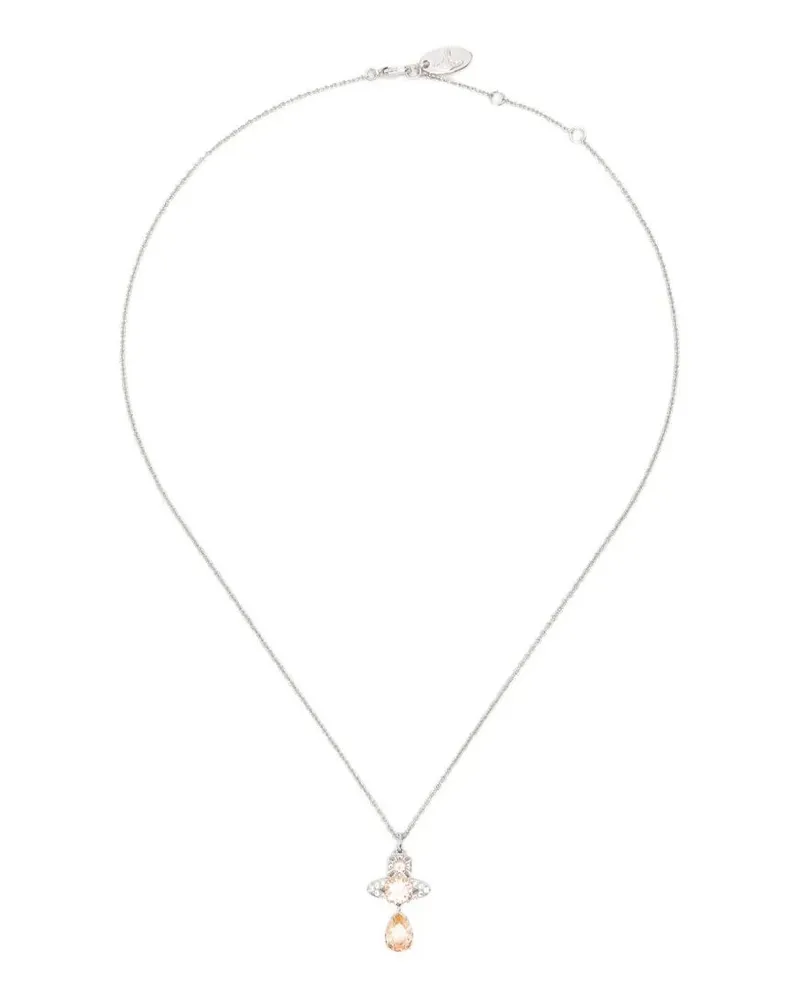 Vivienne Westwood Ismene Drop Pendant Necklace Metallic