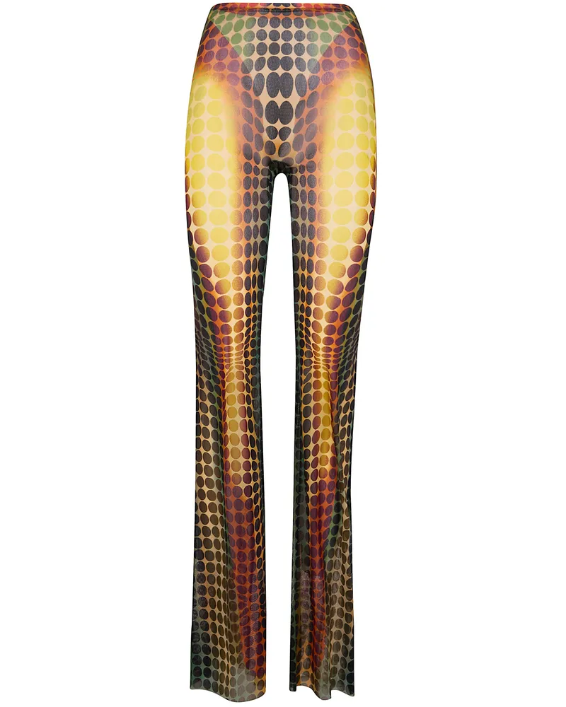 Jean Paul Gaultier Re-Edition: Flare Trousers" Trousers Yellow