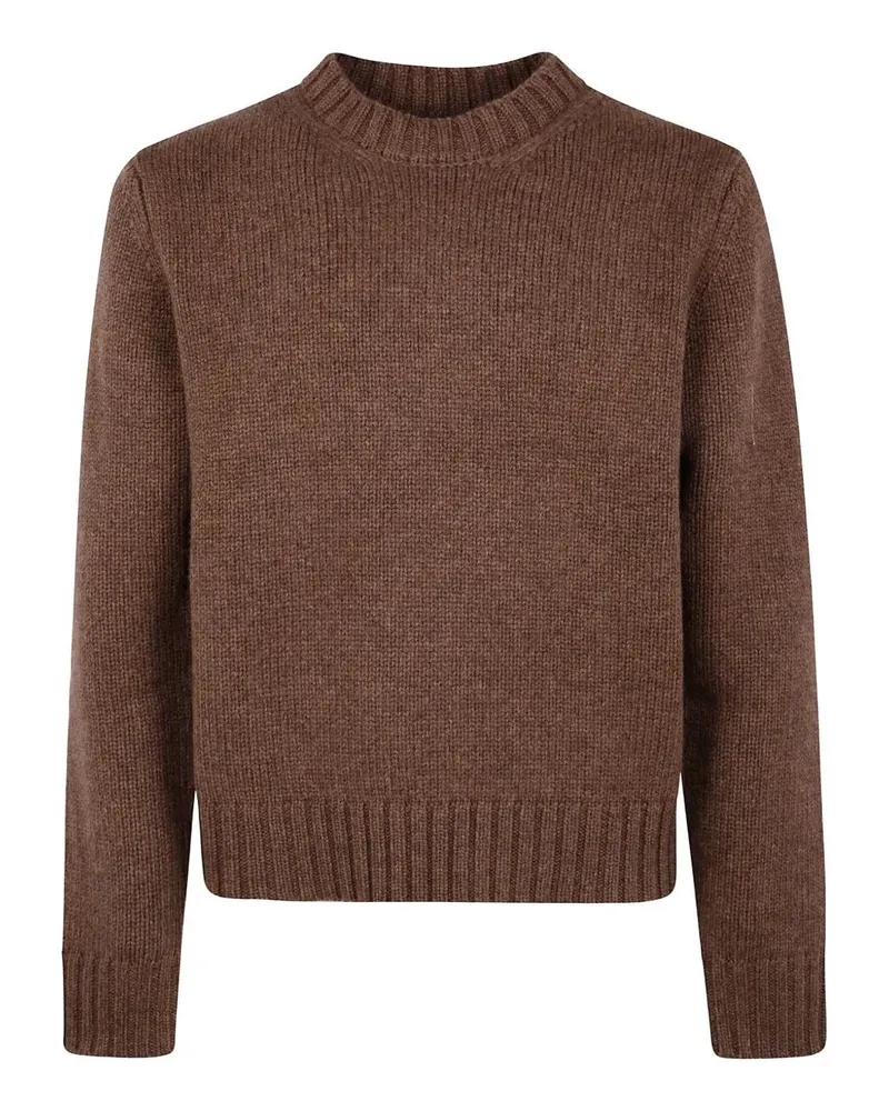 Studio Nicholson Cree 3Gg Neat Fit" Crew Neck Brown