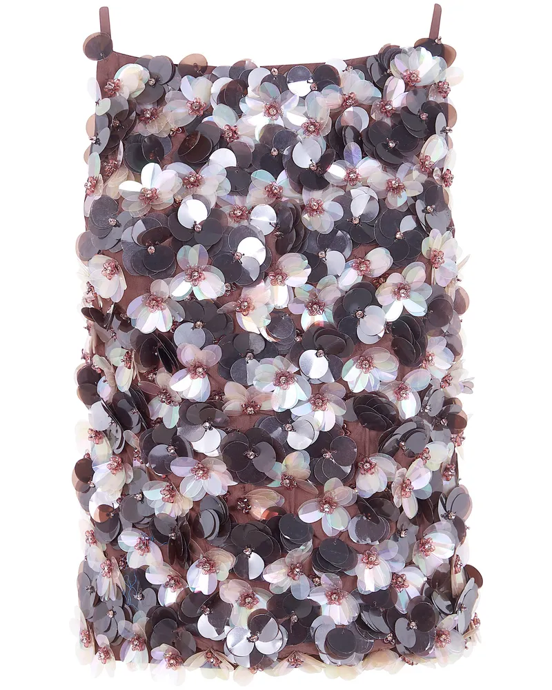 P.A.R.O.S.H. P. A.R. O.S. H. "Gym" Sequins Top Brown