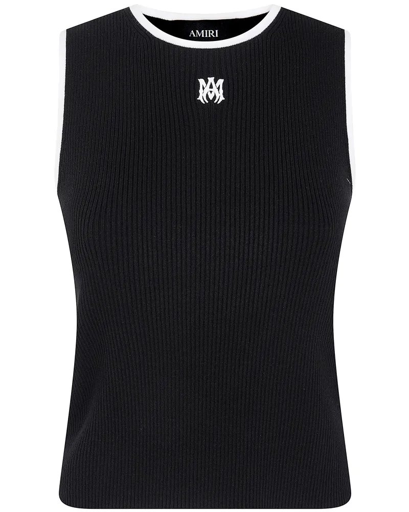 Amiri Amiri Ma" Rib Knit Tank Top Black