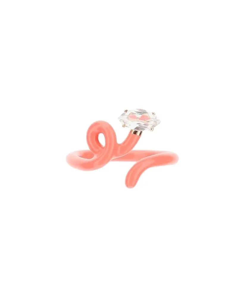 Bea Bongiasca Viticcio Pink Ring With Small Boat By Bea Bongiasca Pink