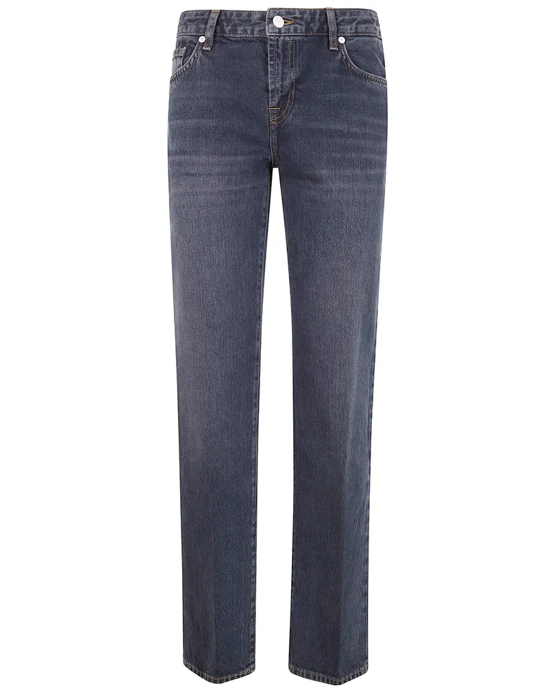 7 for all mankind Calie" Straight Stormwave Jeans Gray