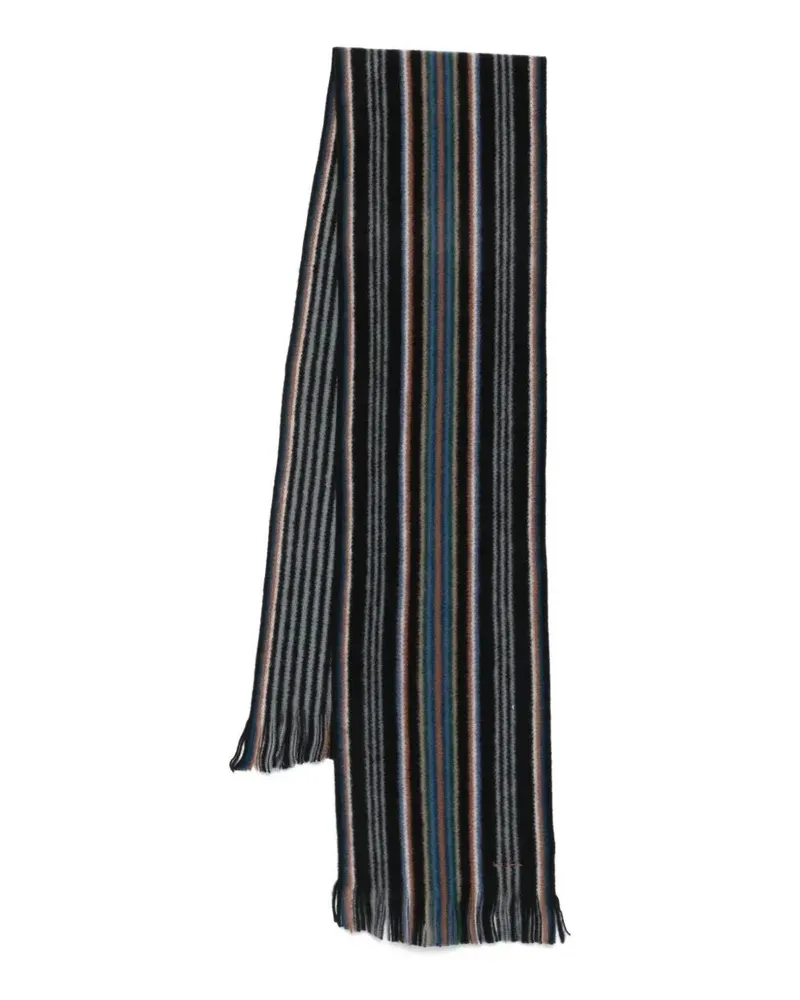 Paul Smith Men Scarf Db Side Strp Black