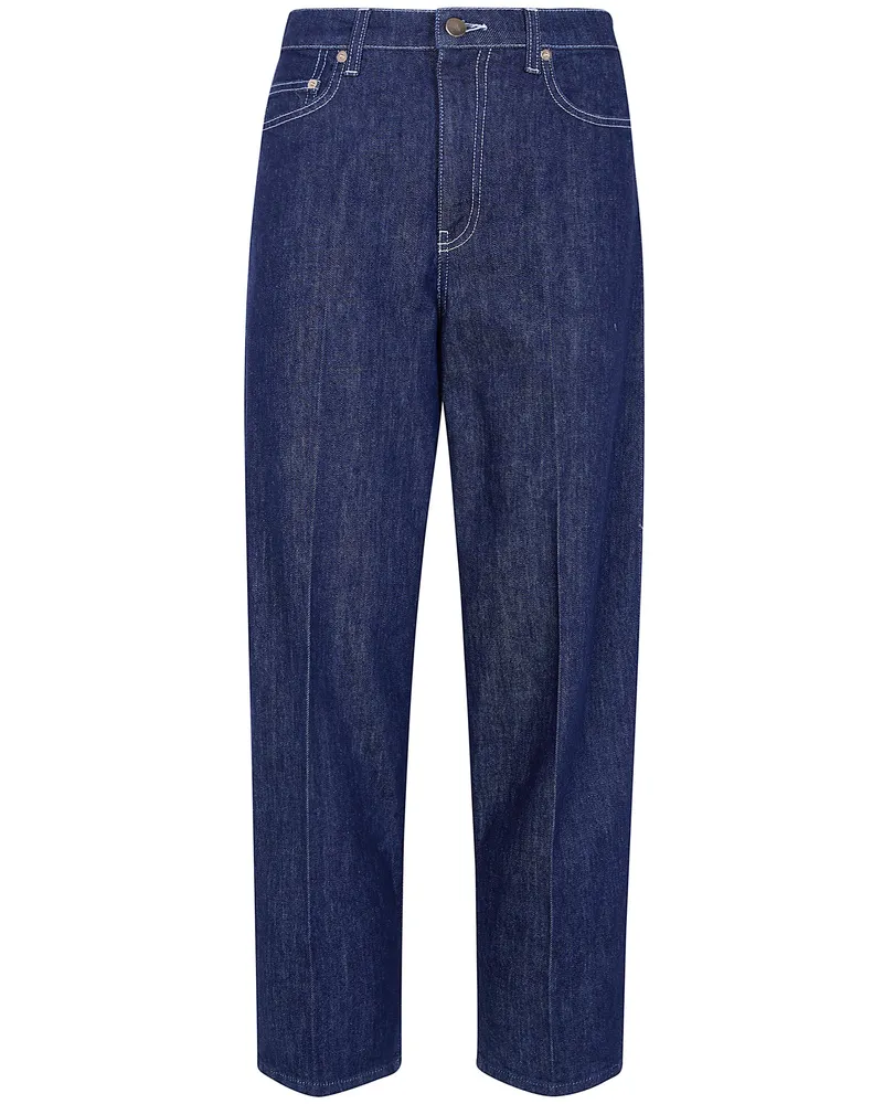 Fabiana Filippi Jeans Denim With Embroidery Blue