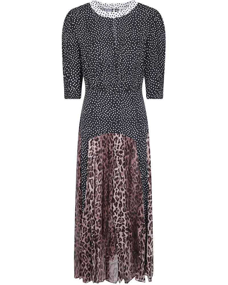 RIXO Dress Leopard Print "Meg Multi