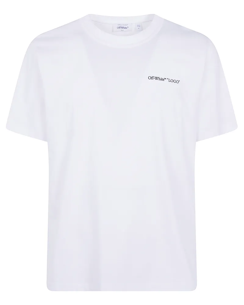 OFF-WHITE T-Shirt Short Sleeves "Logo Quote Regular White