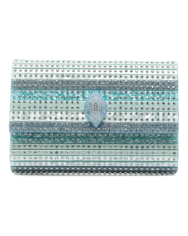 Kurt Geiger Pochette Strass "Party Eagle Blue
