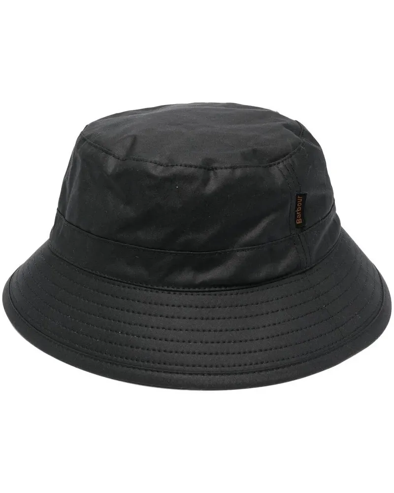 Barbour Wax Bucket" Hat Black