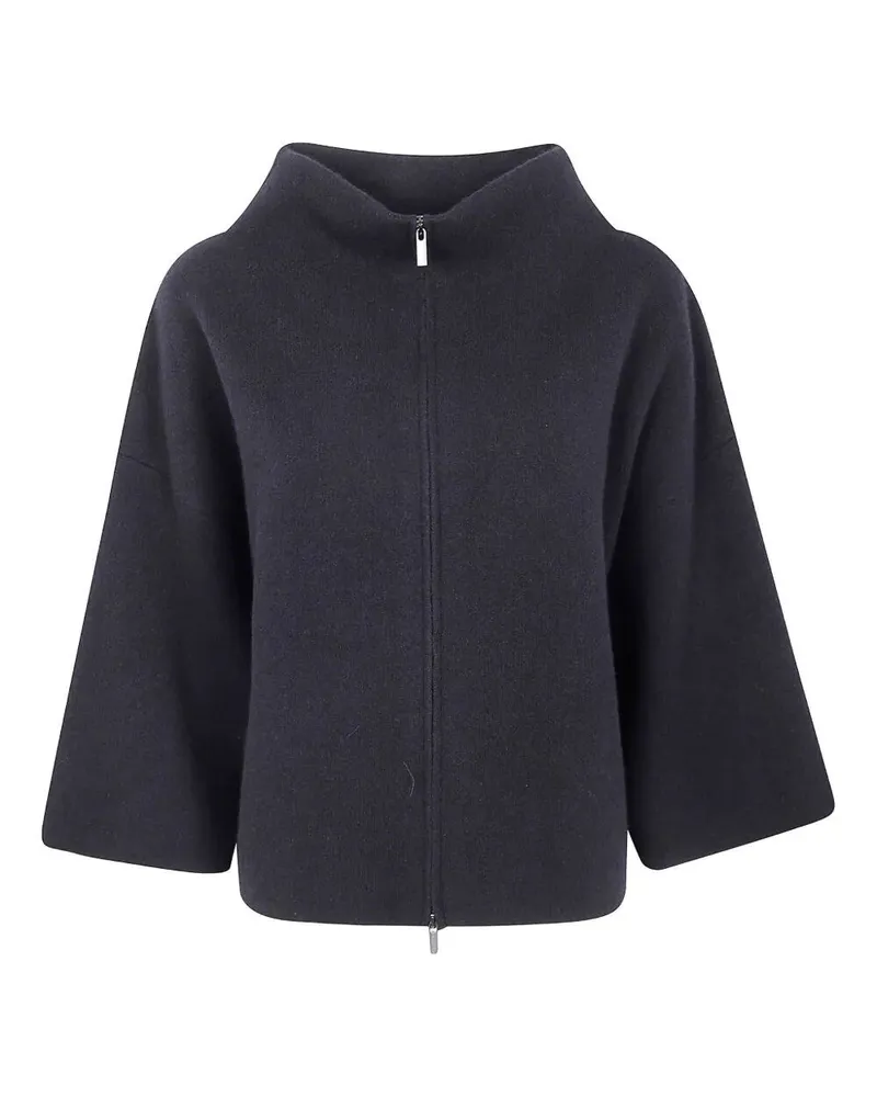 Gentryportofino Crater Knit Jacket Black