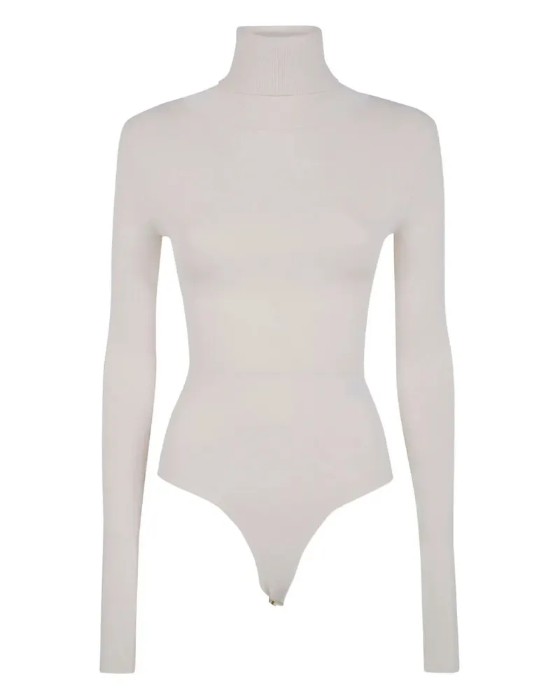 Entire Studios Turtle Neck Bodysuit White