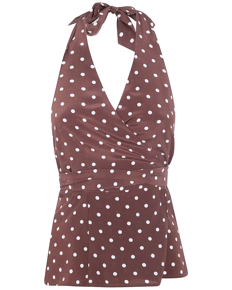 P.A.R.O.S.H. P. A.R. O H. "Sbillo" Mini Dress Brown