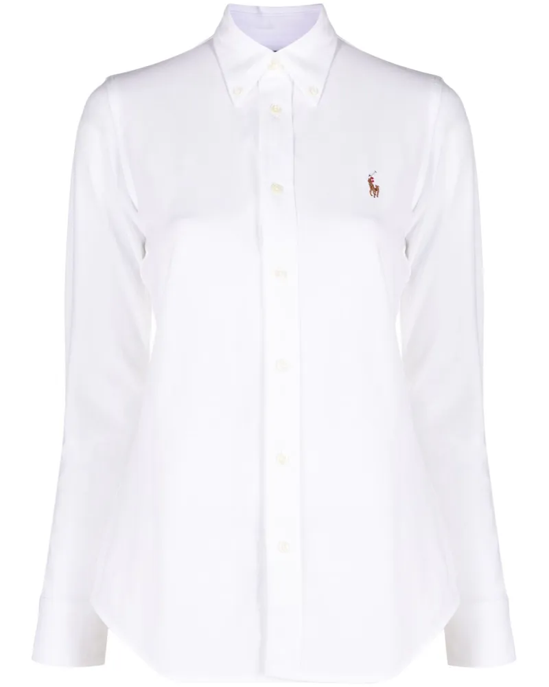 Ralph Lauren Long Sleeve Heidi Skinny Shirt White