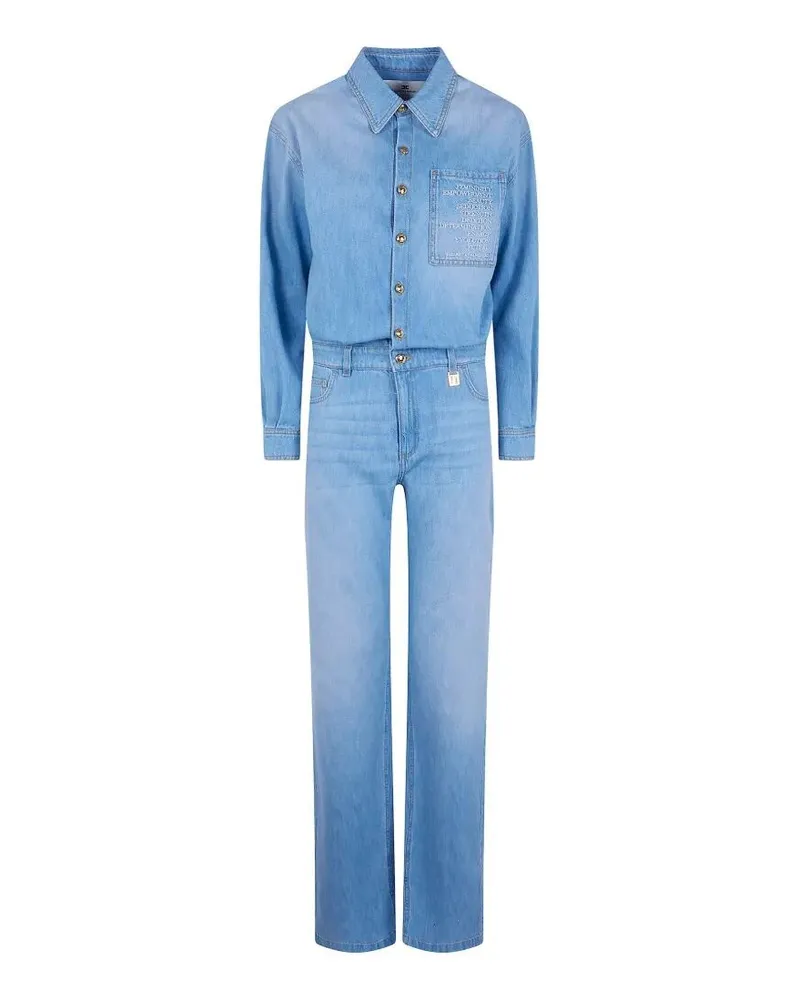 Elisabetta Franchi Overall Denim Blue