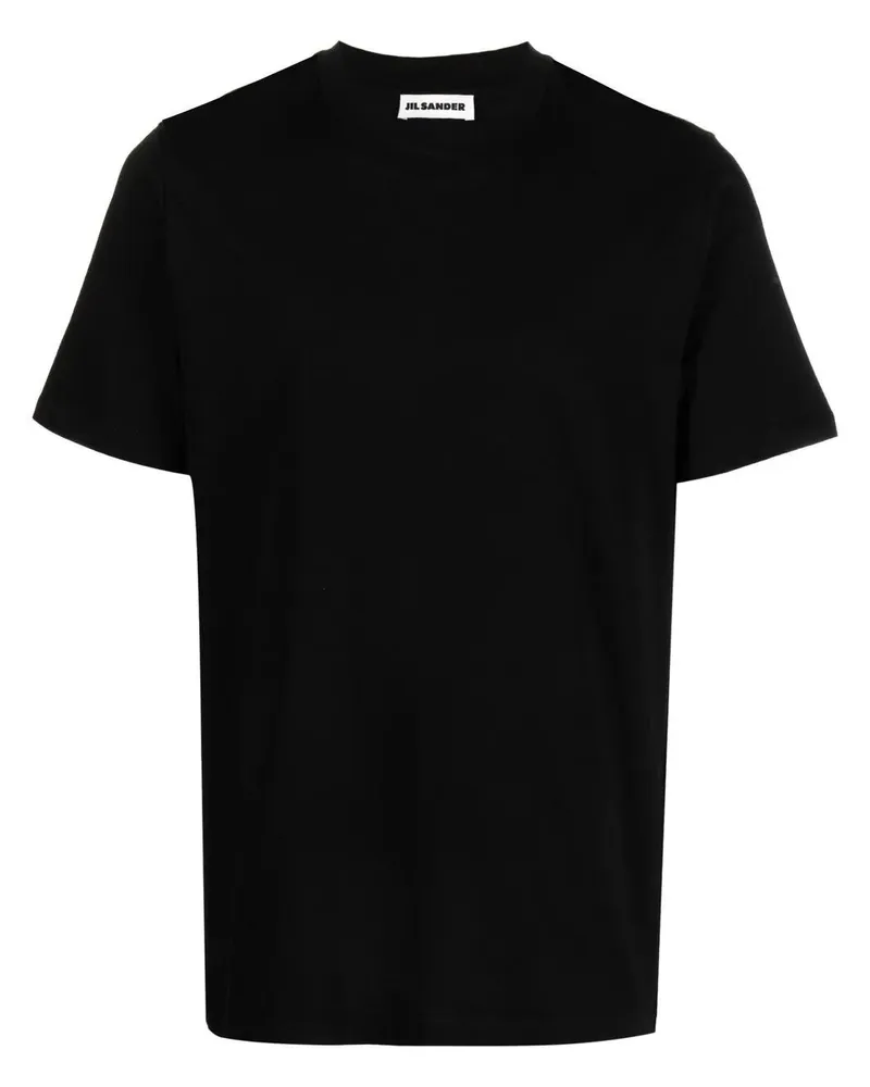 Jil Sander Crewneck Short Sleeves Classic T-Shirt Black